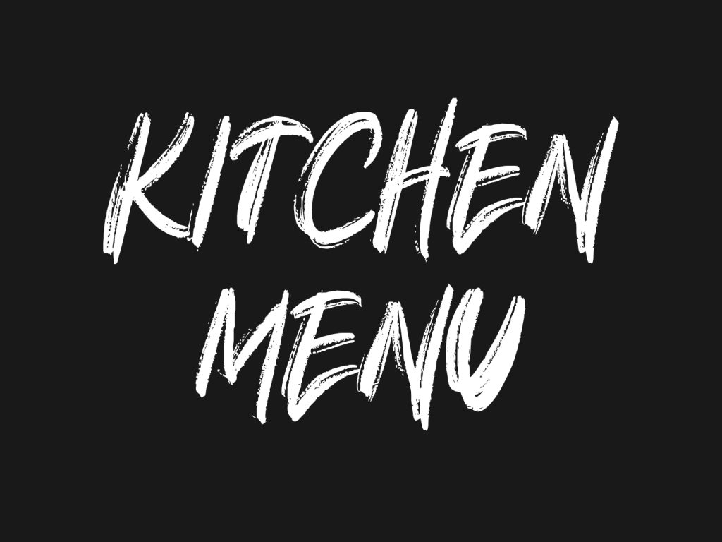 kitchen menu