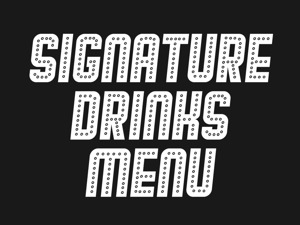 signature drinks menu