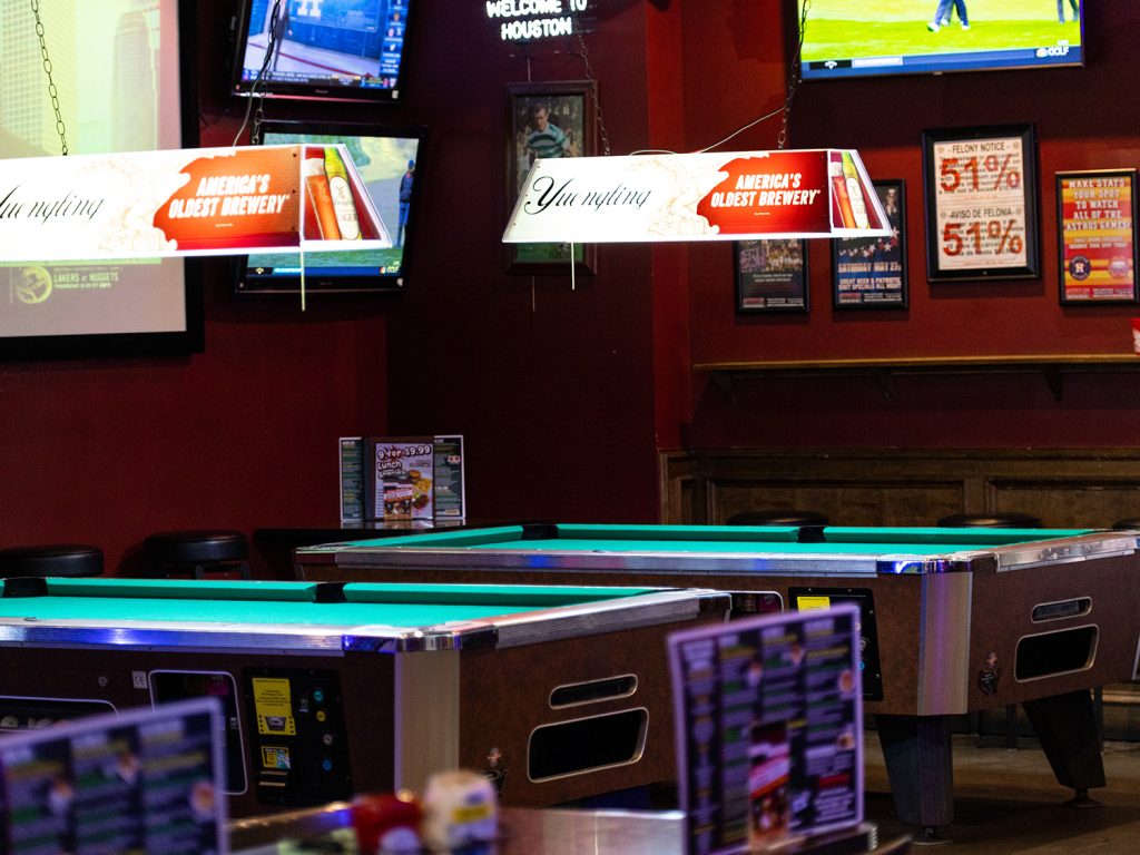 stats houston sports bar pool tables