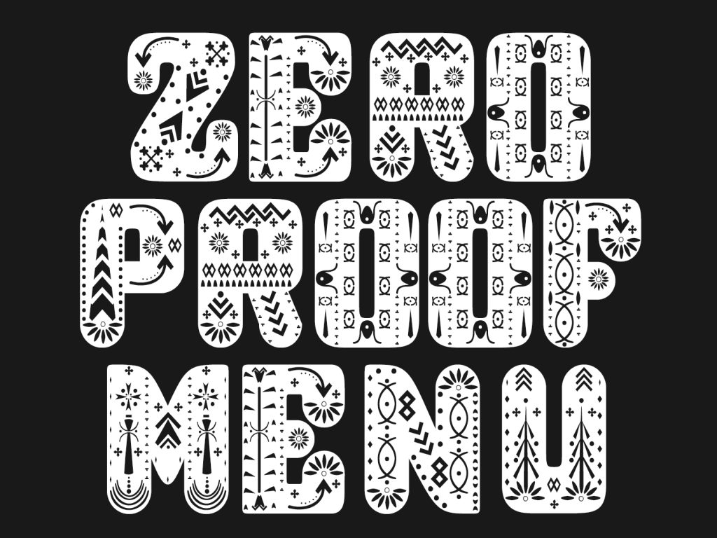 zero proof mocktail menu